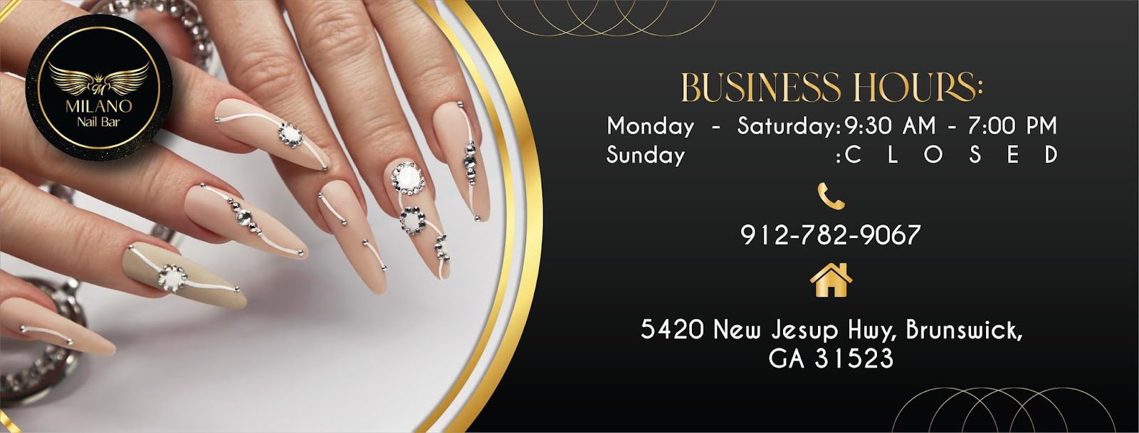 Milano Nail Bar logo